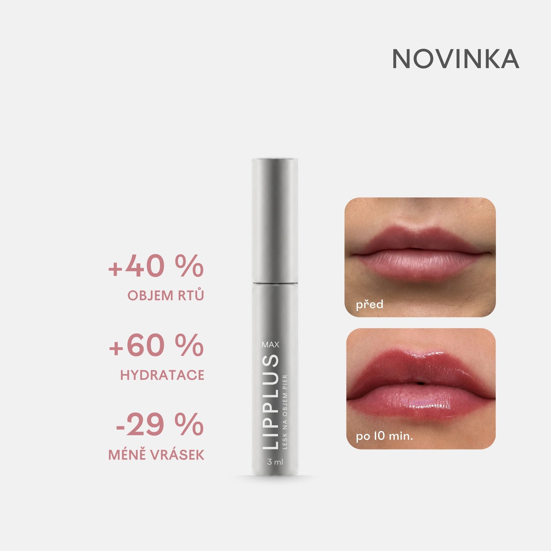 LIPPLUS MAX mini 3 ml – peptidové sérum na rty