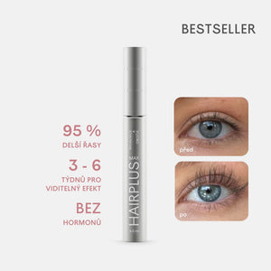 HAIRPLUS MAX 4,5 ml – sérum na růst řas a obočí s keratinem