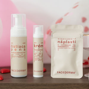 ANTI-AKNÉ SET pro problematickou pleť: Čistící pěna + krém + náplasti