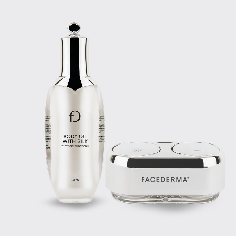 HYDRATAČNÍ SET: Telový olej s hedvábím + Duo balení krémů