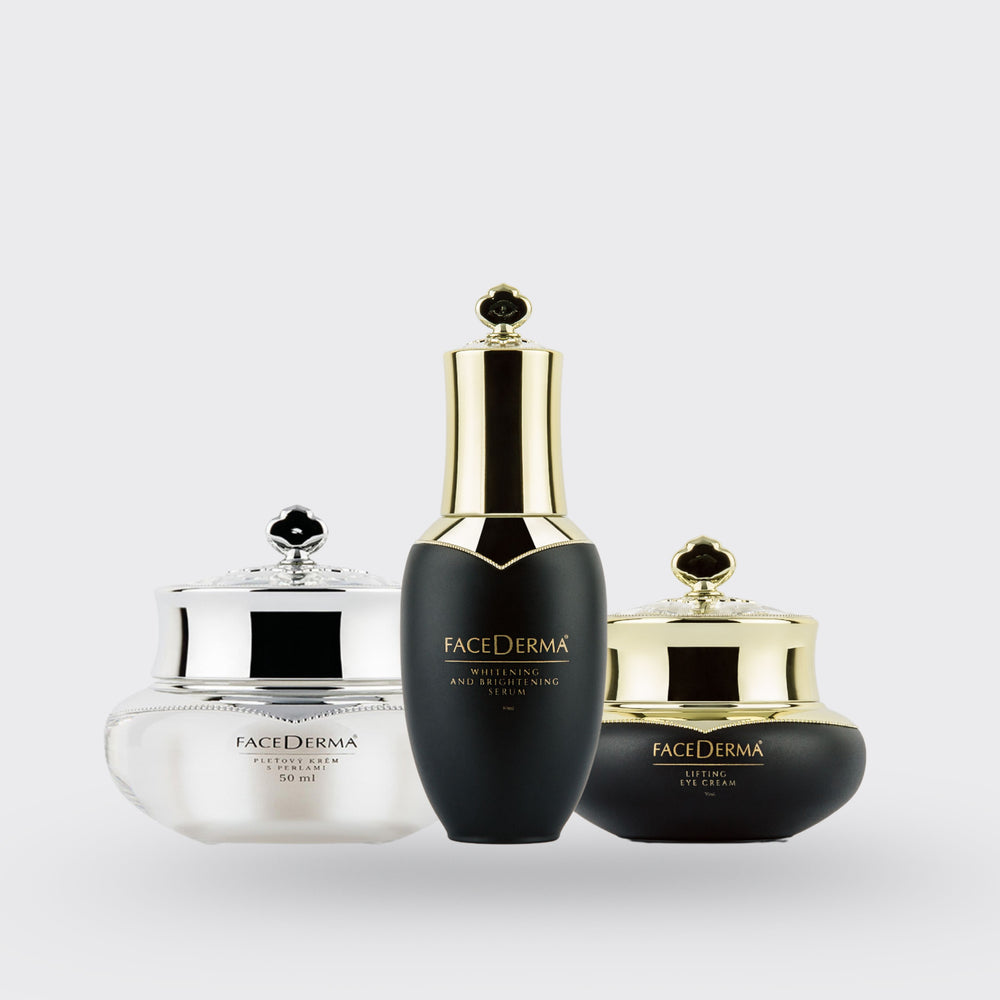 ROZJASŇUJÍCÍ SET: Perlový krém + Rozjasňující sérum + Oční krém