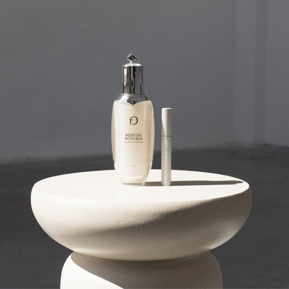 Ikonický Facederma set: HAIRPLUS MAX + Hedvábný olej