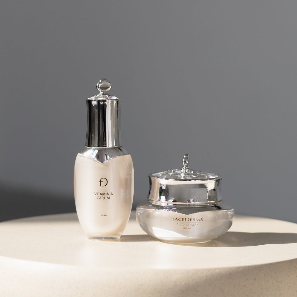 Perlové zpevnění: Sérum s vitamínem A + Perlový krém