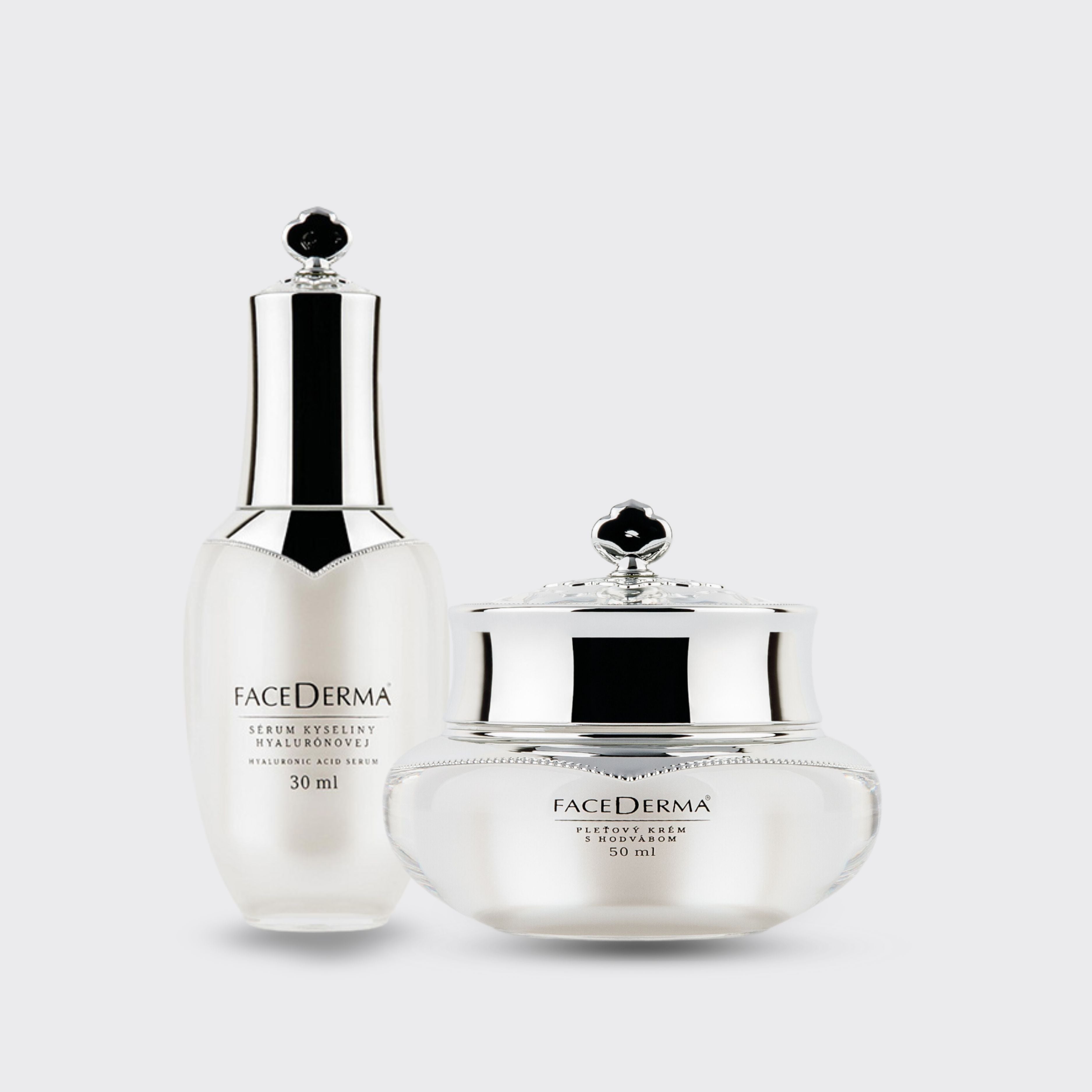 LETNÍ SET: Hedvábný krém + Hyaluronové sérum Facederma