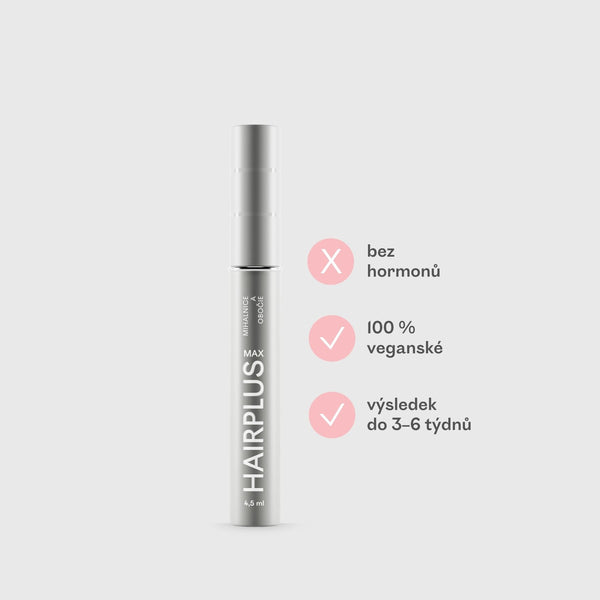 HAIRPLUS MAX 4,5 ml – sérum na růst řas a obočí s keratinem