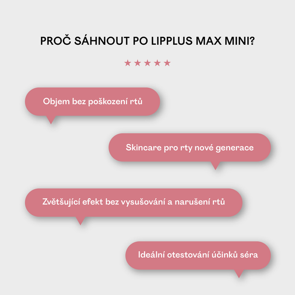 LIPPLUS MAX mini 3 ml – peptidové sérum na rty