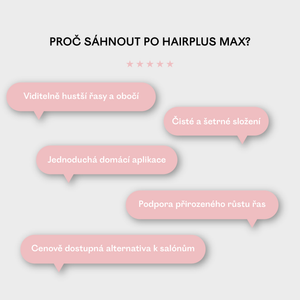 HAIRPLUS MAX 4,5 ml – sérum na růst řas a obočí s keratinem