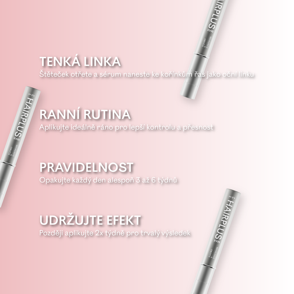 HAIRPLUS MAX 4,5 ml – sérum na růst řas a obočí s keratinem