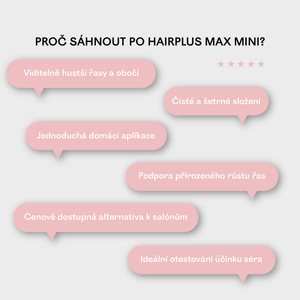 HAIRPLUS MAX mini 2 ml – sérum na růst řas a obočí