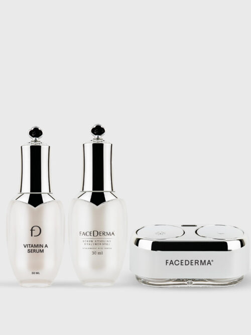 SET KOMPLETNÍ PÉČE: DUO balení krémů + Hyaluronové sérum + Sérum s vit. A
